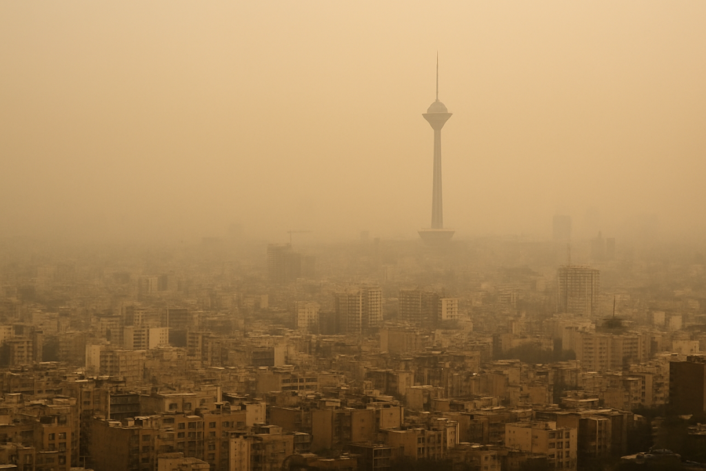 عکس آلودگی هوای تهران