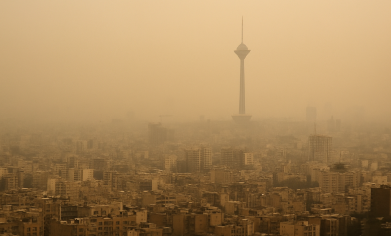 عکس آلودگی هوای تهران
